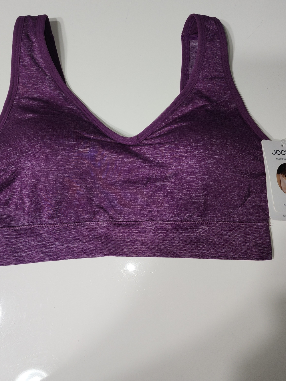Jockey Purple Heather Wireless Sports Comfort Bra